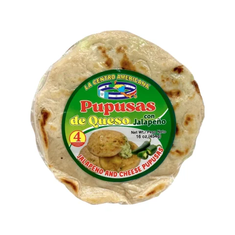 Pupusas de queso con jalapeño LCA 4 unidades