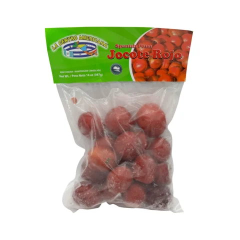 Jocote rojo en presentación de 14 oz marca La Centro Americana – fruta tropical centroamericana.