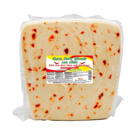 Bloque de Queso Duro Blando con Chile estilo centroamericano - Doña Lisa