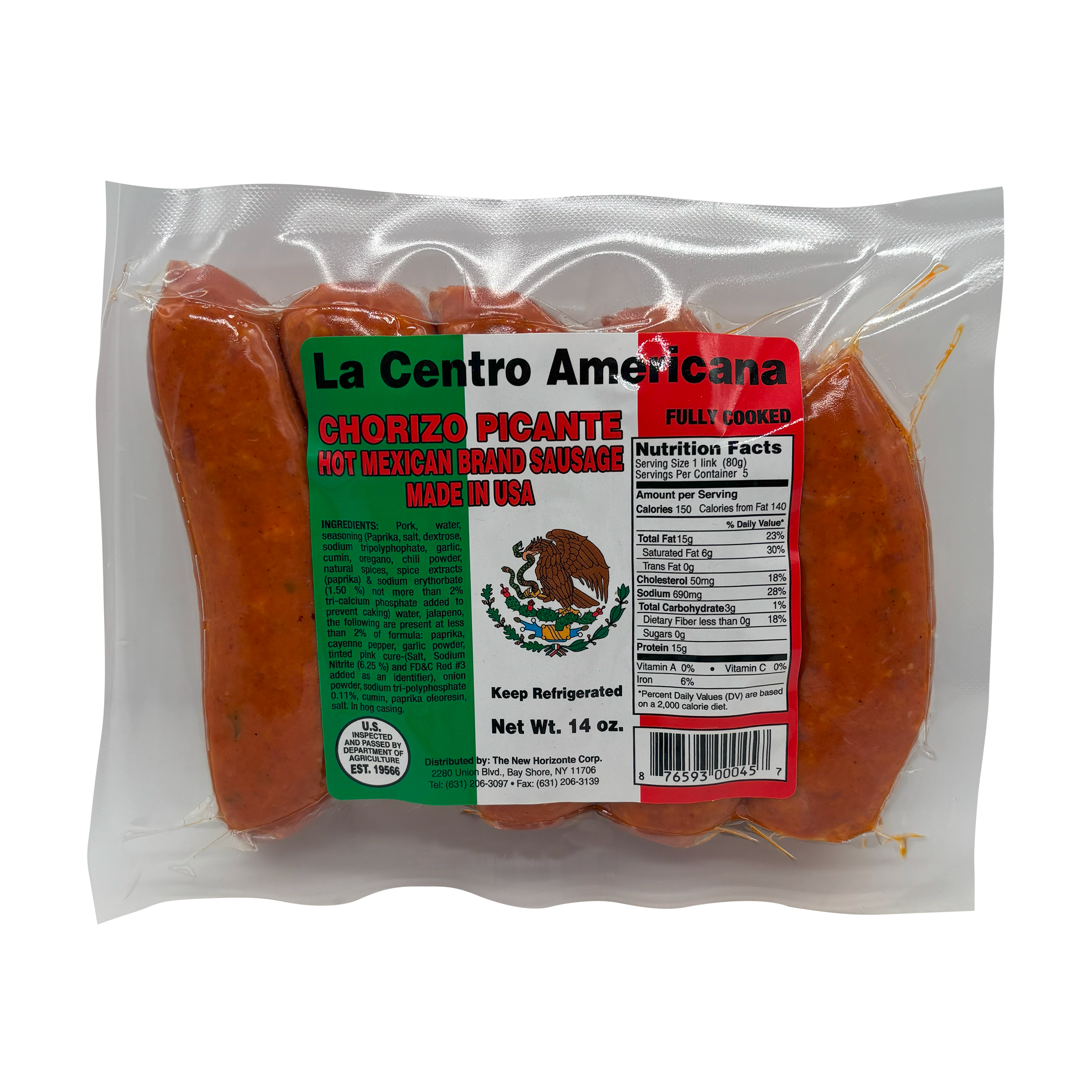LCA Chorizo Mexicano 14 oz