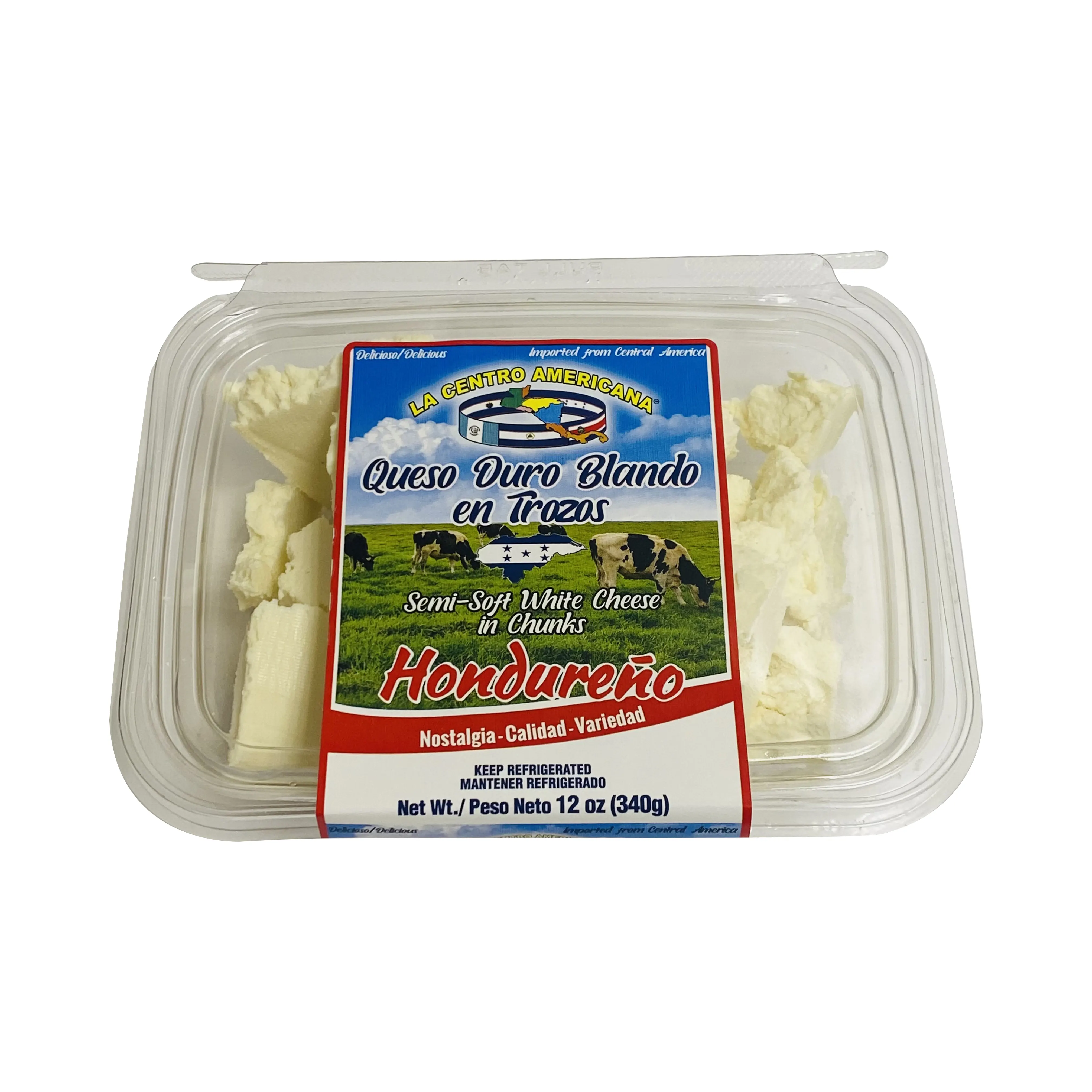 La Centro Americana Queso Duro Blando Cortado en Trozos Hondureño 12 Oz.