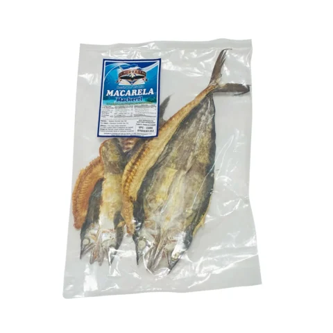 Bolsa de macarela seca Nueva Cosecha, pescado mackerel deshidratado ideal para preparar recetas tradicionales centroamericanas y caribeñas.