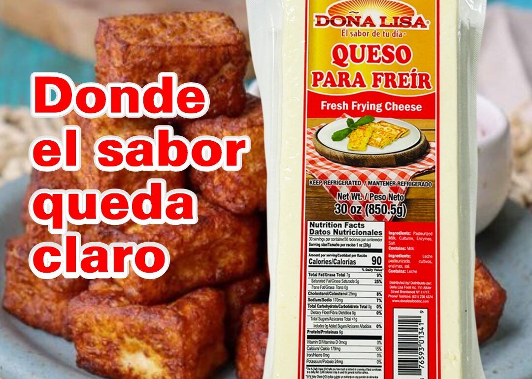 Queso para freír dorado y crujiente estilo latino preparado en sartén