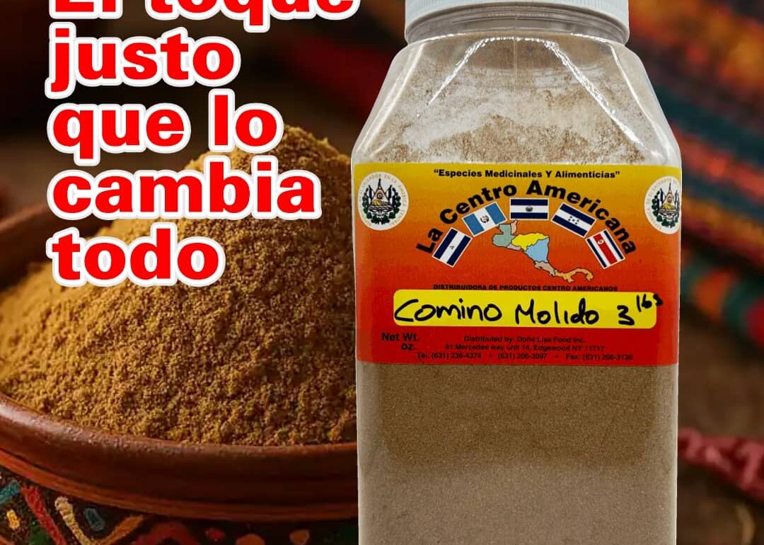 Comino molido LCA en bote de 3 libras, especia esencial para recetas latinas tradicionales