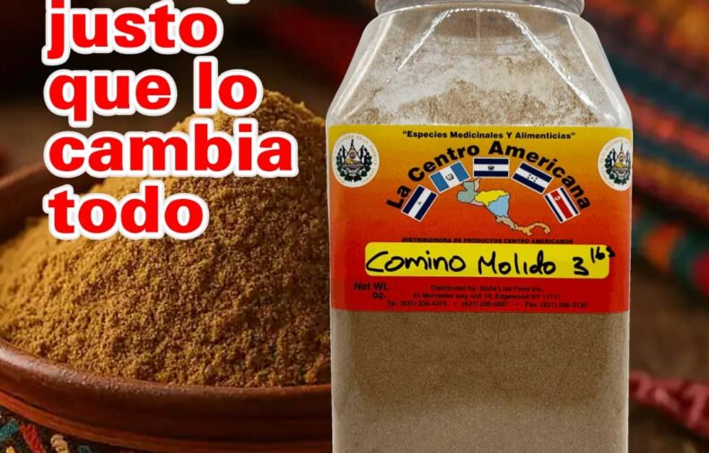 Comino molido LCA en bote de 3 libras, especia esencial para recetas latinas tradicionales