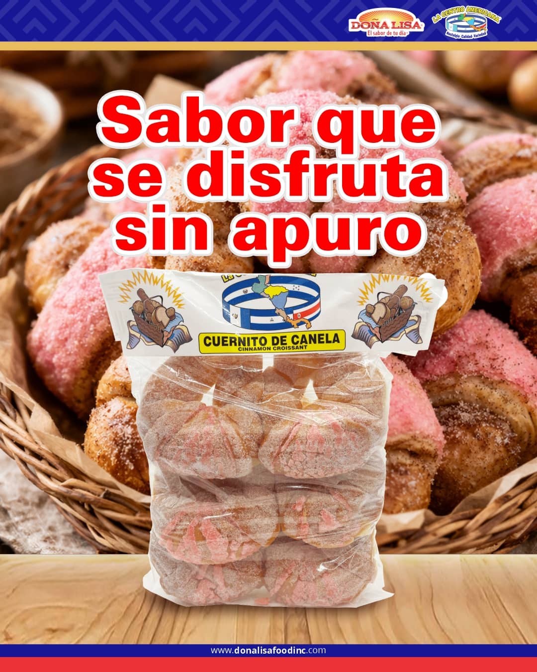 Cuernitos de canela dulces tradicionales latinos ideales para desayuno o merienda