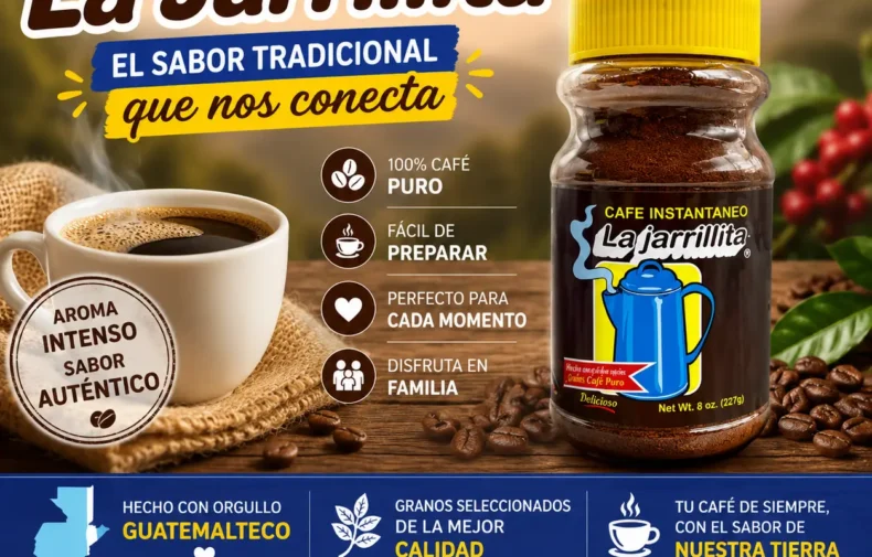 Café instantáneo La Jarrillita guatemalteco tradicional disponible en tiendas latinas