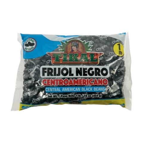 Empaque de Frijol Negro Centroamericano Tikal 1 lb, ideal para preparar recetas tradicionales de la cocina centroamericana.