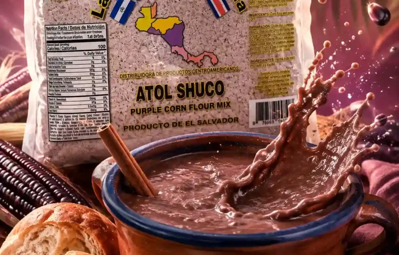 Atol Shuco preparado con Centro Americana Masafina, bebida tradicional salvadoreña elaborada con maíz para familias latinas en Estados Unidos